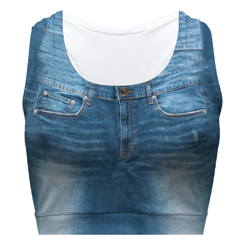 Blue Jeans Sport Bra
