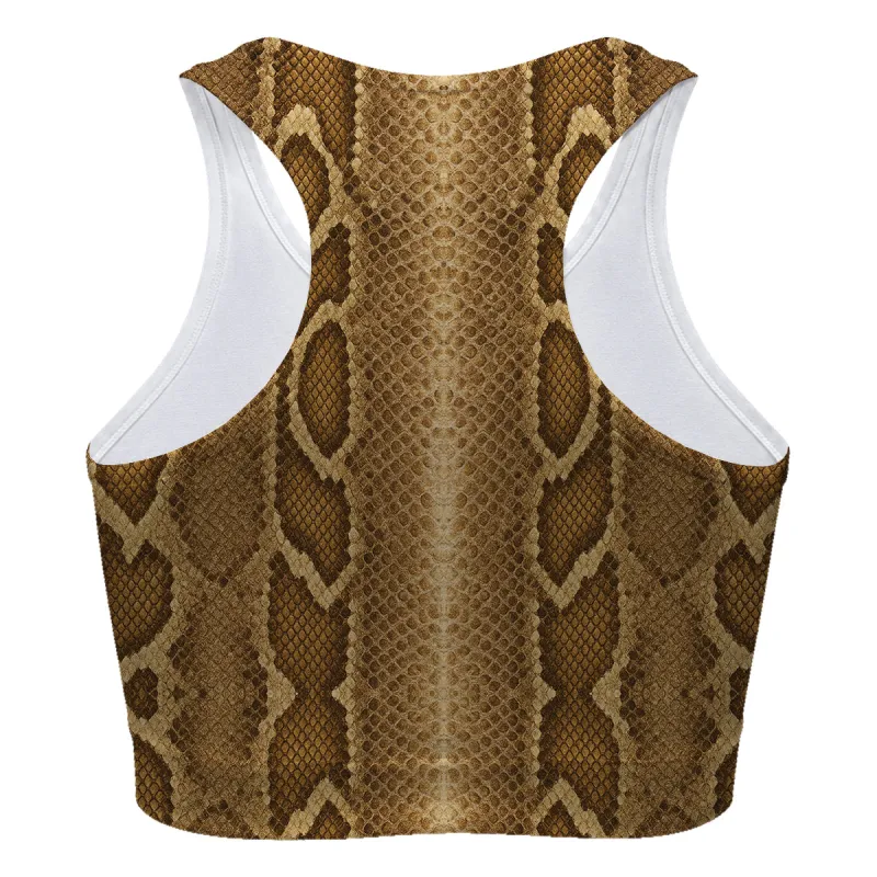 Brown Phyton Sport Bra