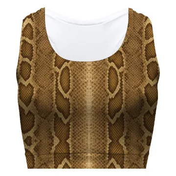 Brown Phyton Sport Bra