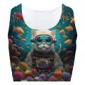 Diving Cat Sport Bra