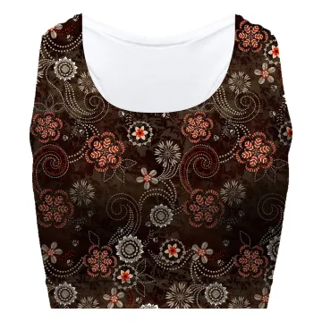 Ethnic Flowers Sport Bra