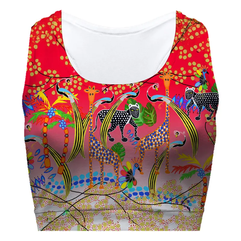 Fauna Red Sport Bra