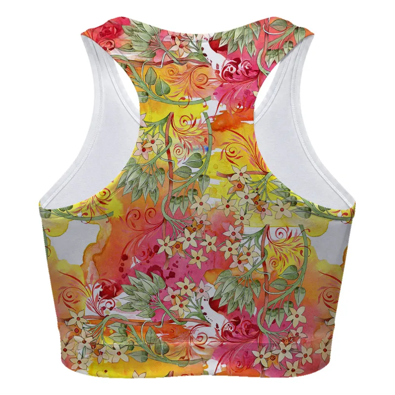 Flowers Of Fall Sport Bra