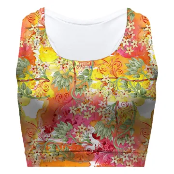 Flowers Of Fall Sport Bra