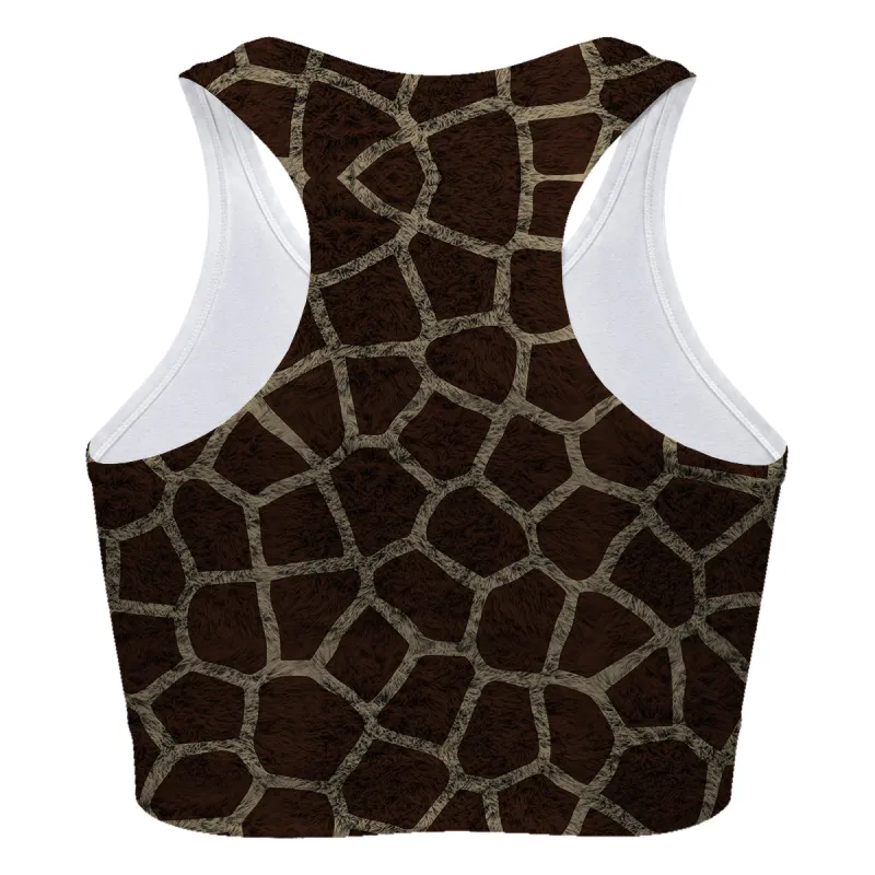 Giraffe Skin Sport Bra