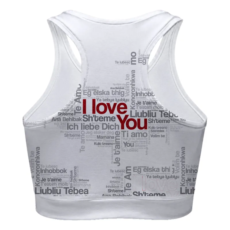 Love You Too Sport Bra
