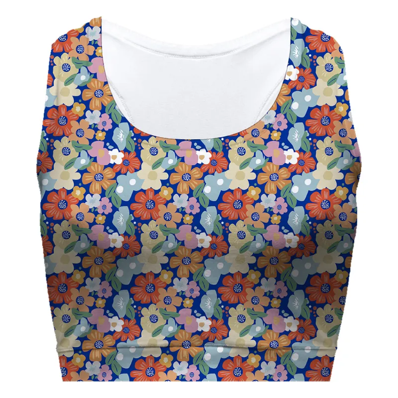 Orange Daisy Sport Bra