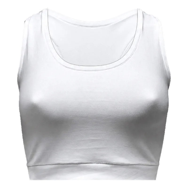 Plain White Sport Bra