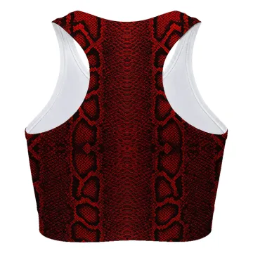 Red Phyton Sport Bra