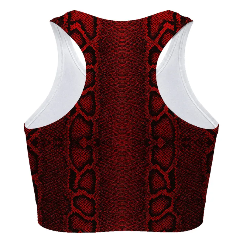 Red Phyton Sport Bra
