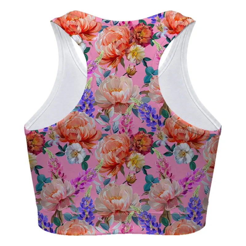 Rose Explosion Sport Bra