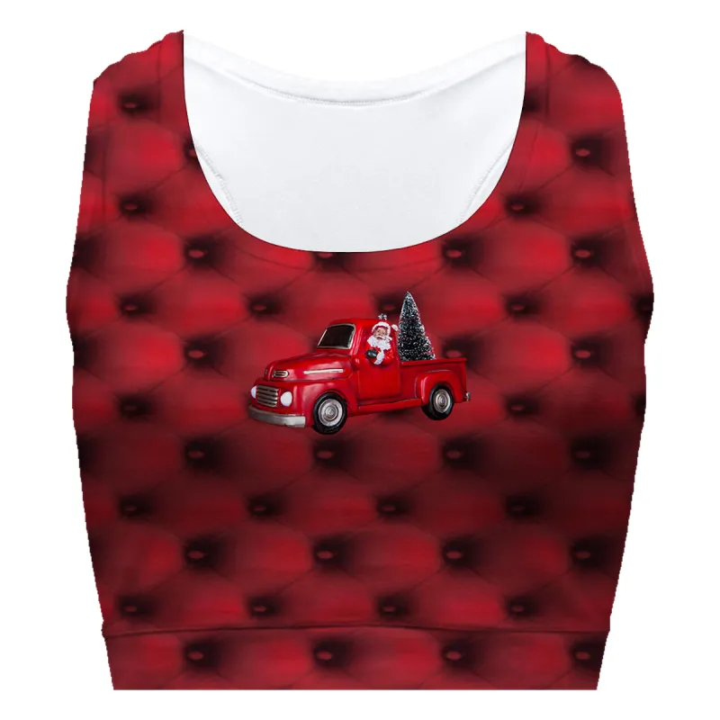 Santa Truck Sport Bra