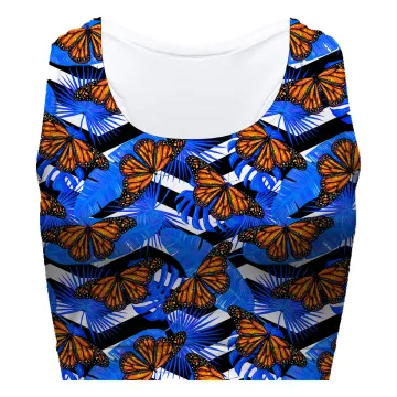 Spring Butterfly Sport Bra