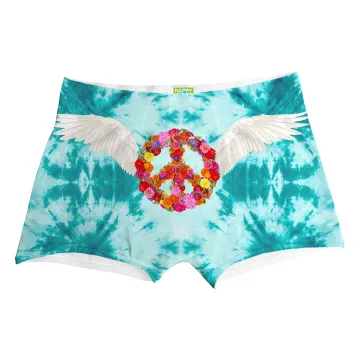 Peace Wings Turquoise Boxer