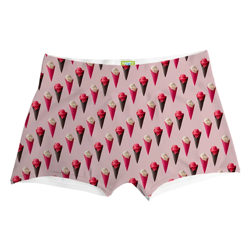 Pink Ice Cream Boxer