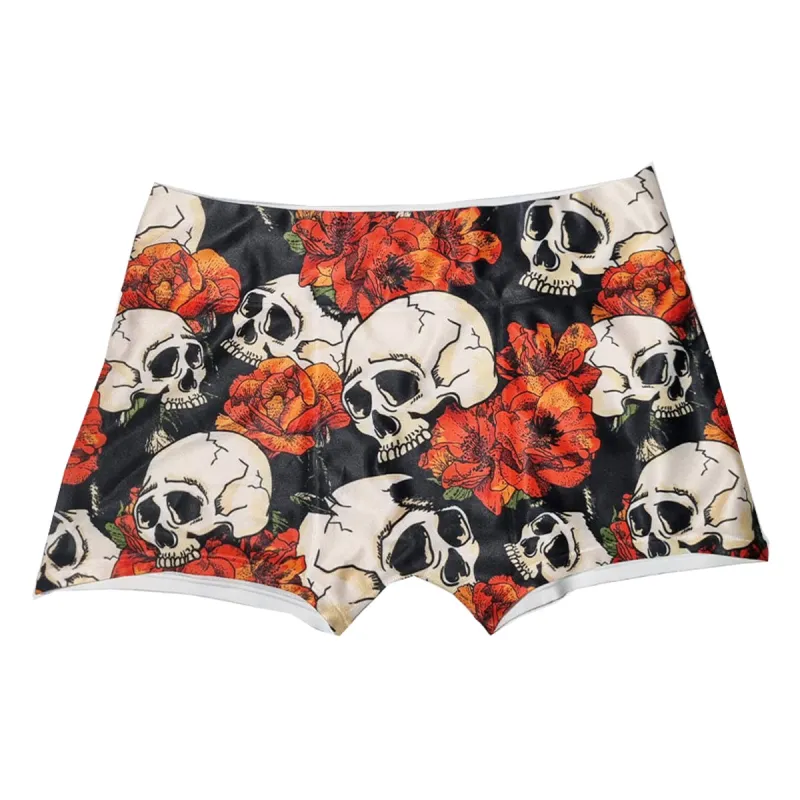Red Roses Skull Boxer