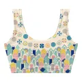 Beach Huts Crop Top
