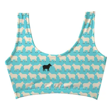 Black Sheep Blue Crop Top