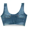 Blue Jeans Crop Top