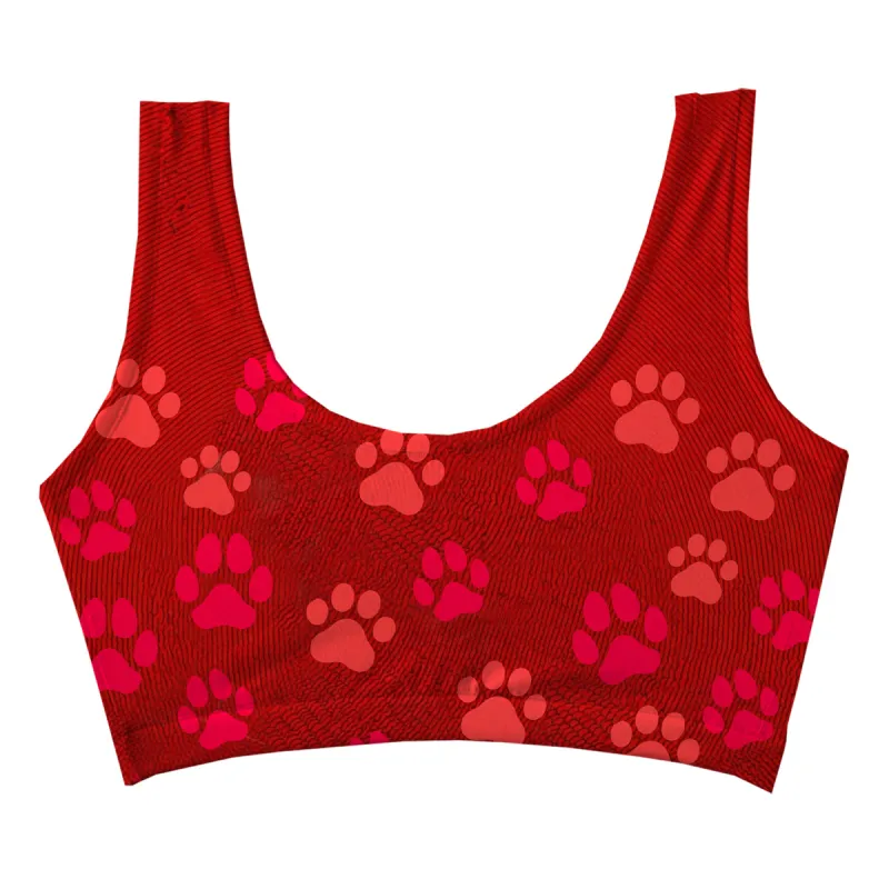 Cat And Dog Crop Top