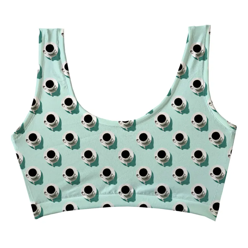 Coffee Mint Crop Top