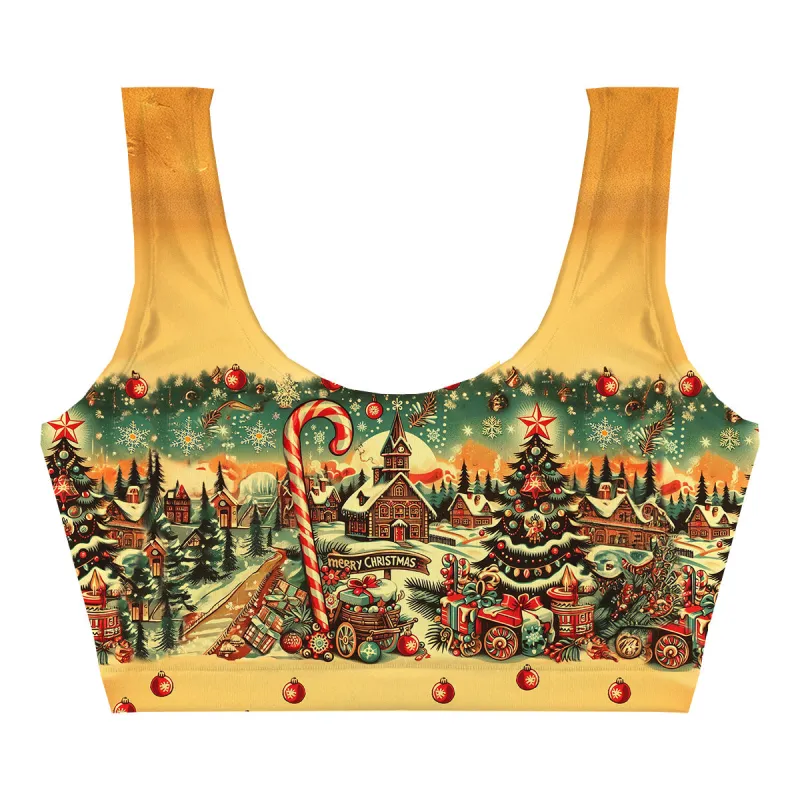 Country Christmas Crop Top