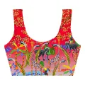Fauna Red Crop Top