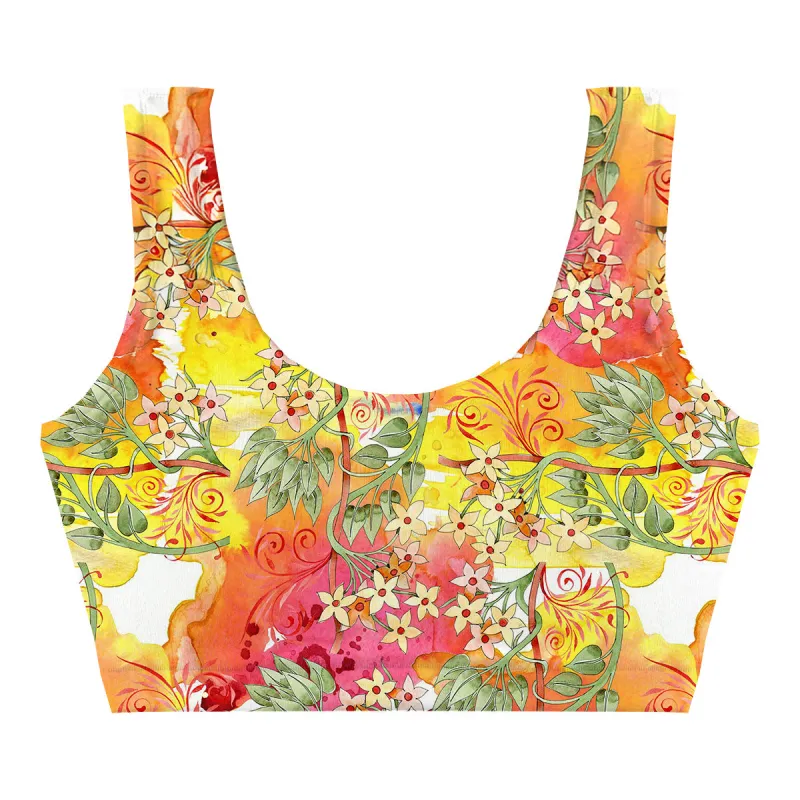 Flowers Of Fall Crop Top