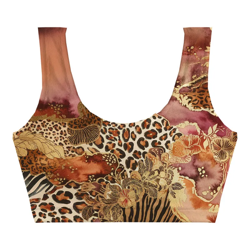 Gold Leo Crop Top
