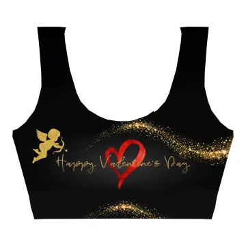 Gold Valentines Crop Top
