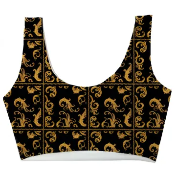 Golden Peacock Crop Top