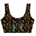 Golden Peacock Crop Top