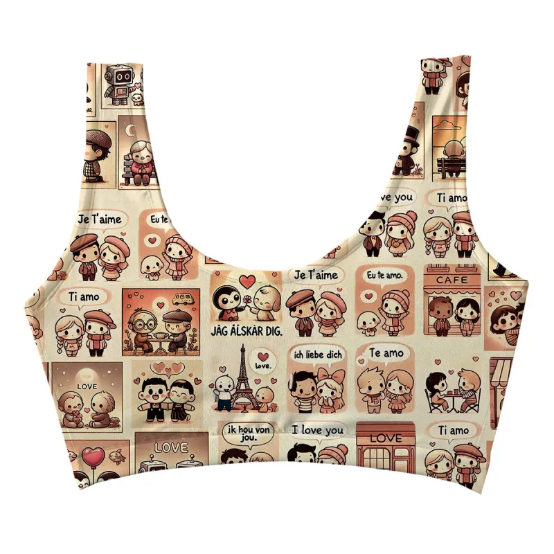 Language Of Love Crop Top