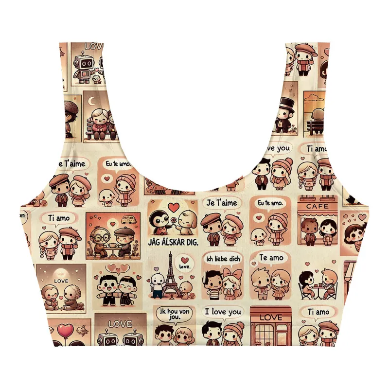 Language Of Love Crop Top