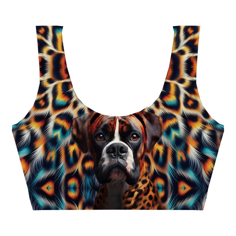 Leopard Dog Crop Top