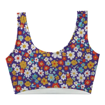 Lila Daisy Crop Top