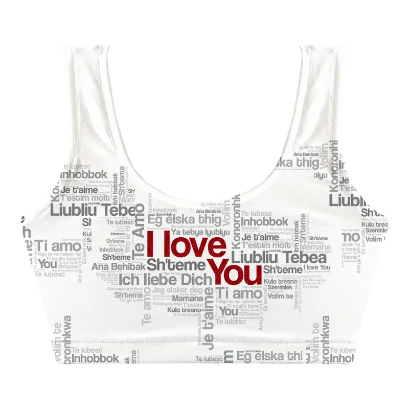 Love You Too Crop Top