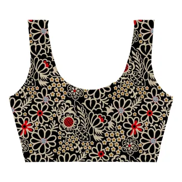 Midnight Bloom Crop Top