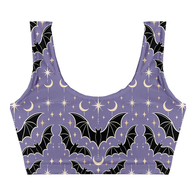 Moonlight Bats Crop Top