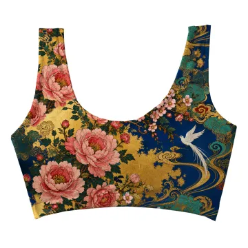 Peony Bird Crop Top