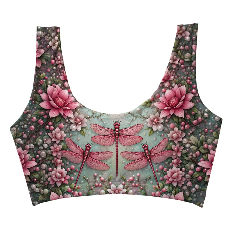 Pink Wings Crop Top