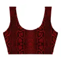 Red Phyton Crop Top