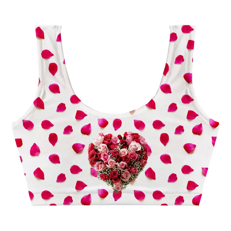 Rose Petal Crop Top