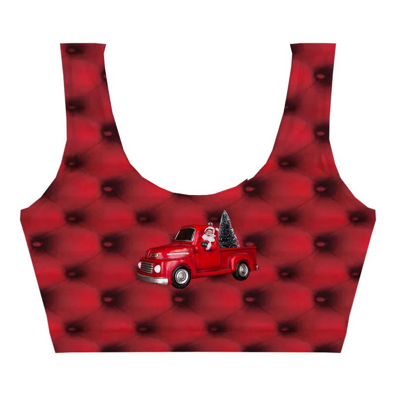 Santa Truck Crop Top