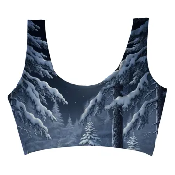 Snow Wolf Crop Top