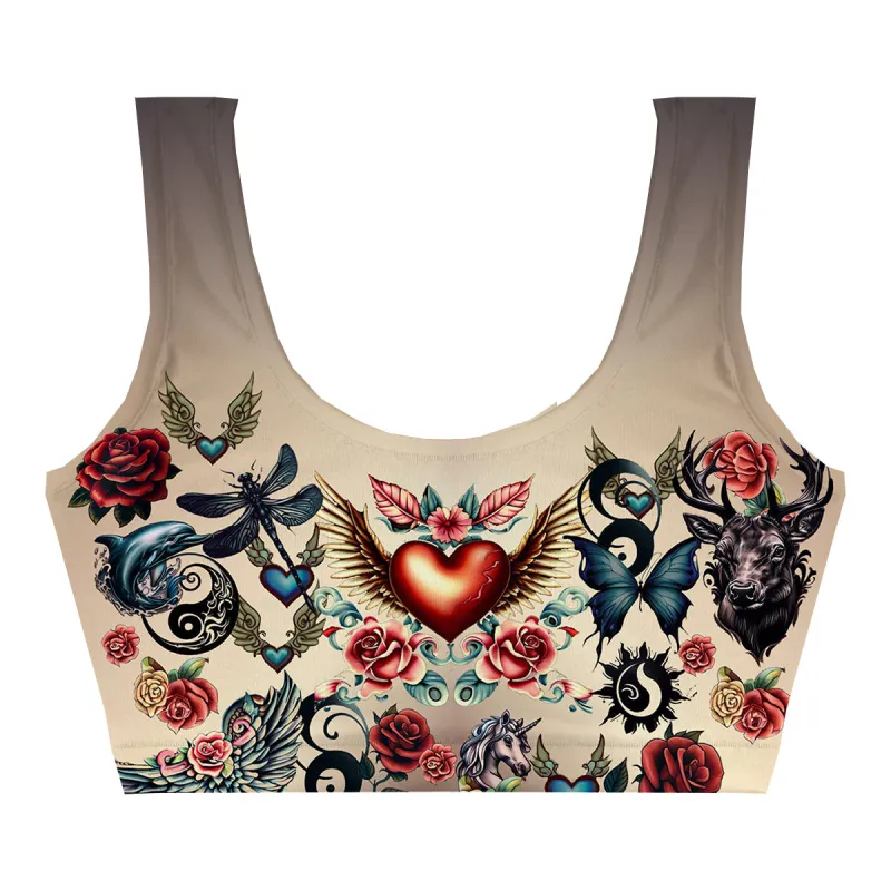 Tattoo Art Crop Top