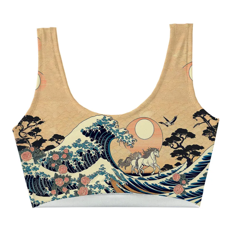 Winter Birds Crop Top
