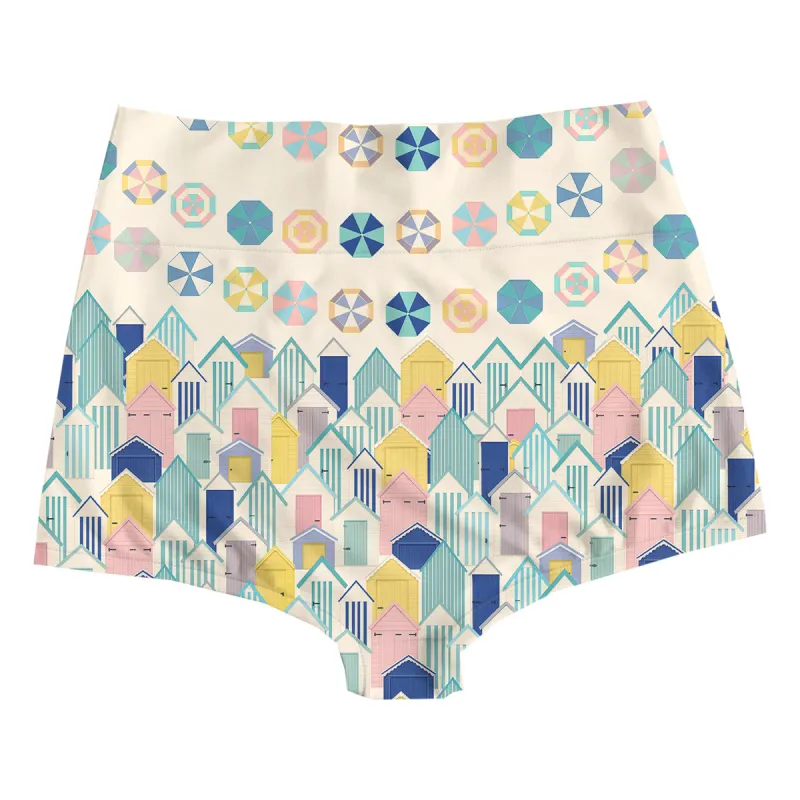 Beach Huts Highwaist