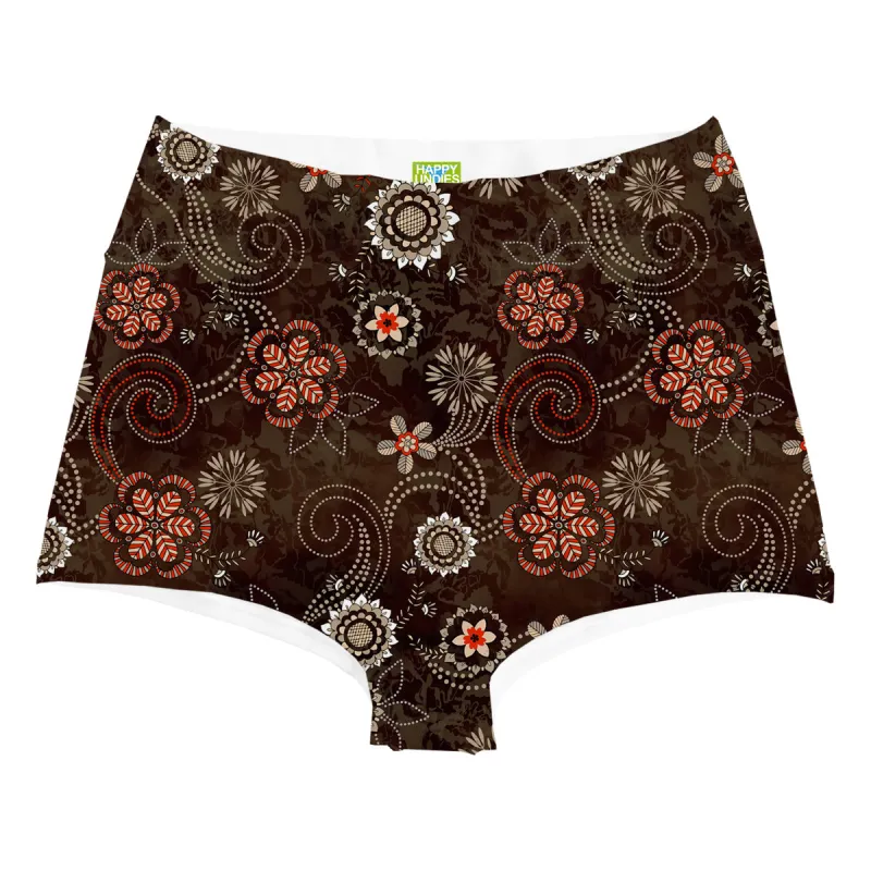 Ethnic Flowers Highwaist