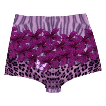 Purple Leaf Highwaist